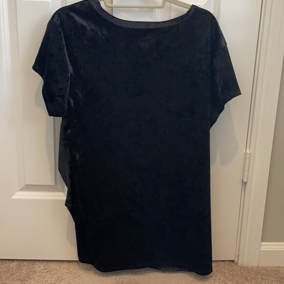 SIDE-KNOT VELVET TOP - Picture 4 of 5